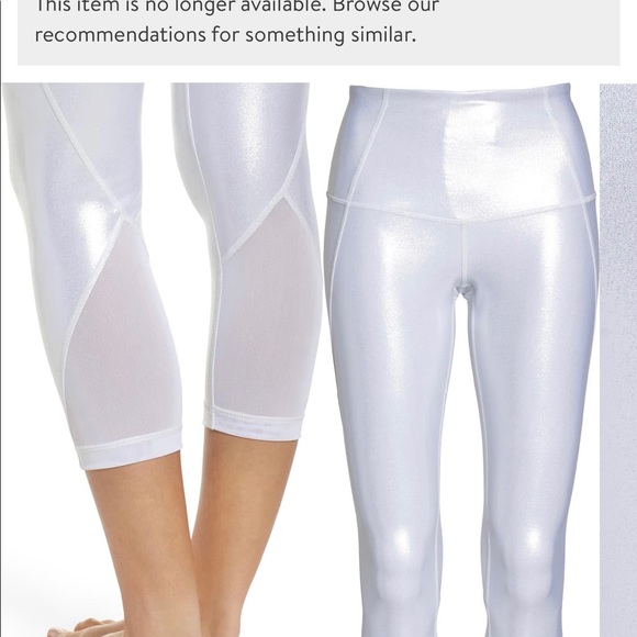 Zella Hatha Glitter High Waist Crop Leggings - Picture 2 of 6